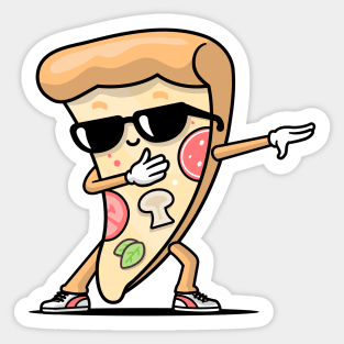 Dabbing Pizza Sticker